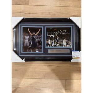 Kris Jenkins signed autographed "the Shot" Villanova 8x10 framed photo JSA